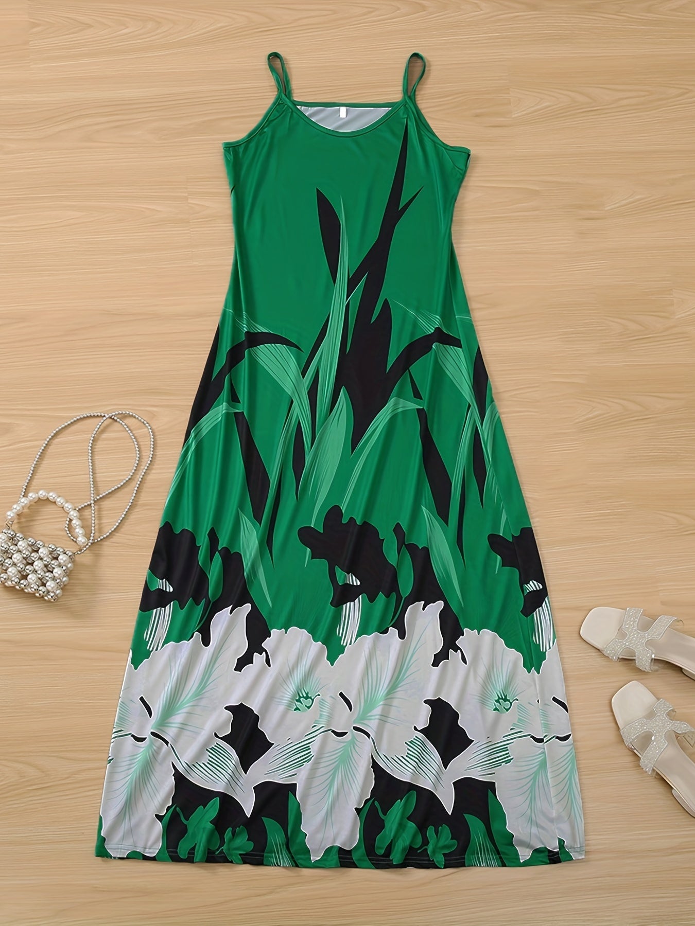 Vestido Cami Estampado Floral - Tirantes Finos Casual Mujer