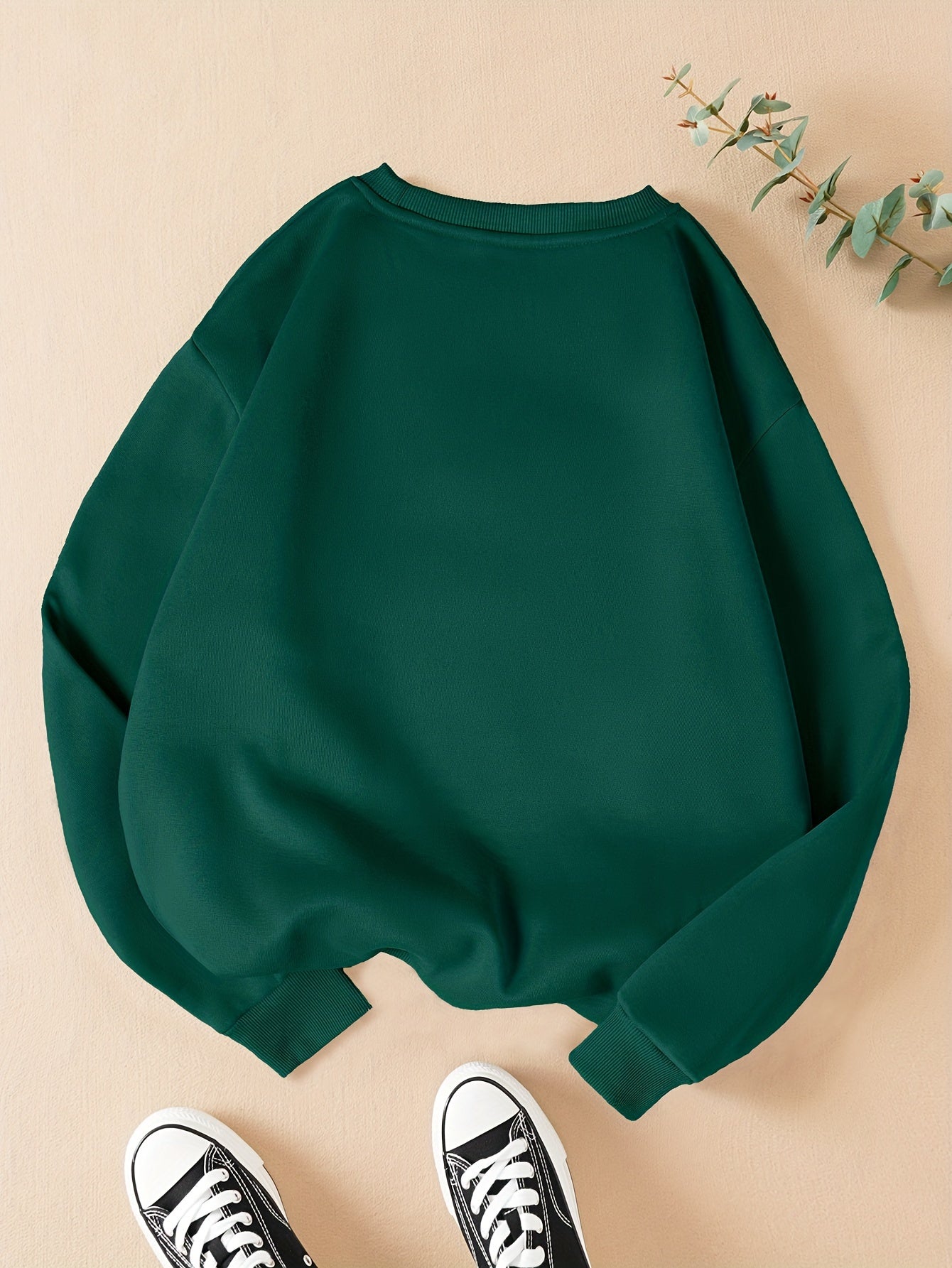 Sudadera Estampado Gráfico - Cuello Redondo Manga Larga Casual