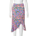 Falda Floral Suave Mujer Femenina y Elegante