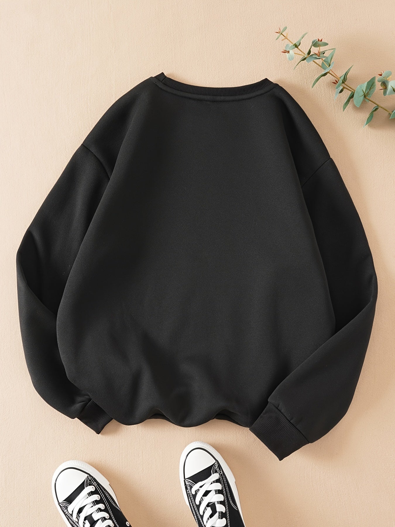 Sudadera Estampado Gráfico - Cuello Redondo Manga Larga Casual