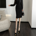 Falda Ajustada Mujer Tela Fina Elegante Ejecutiva