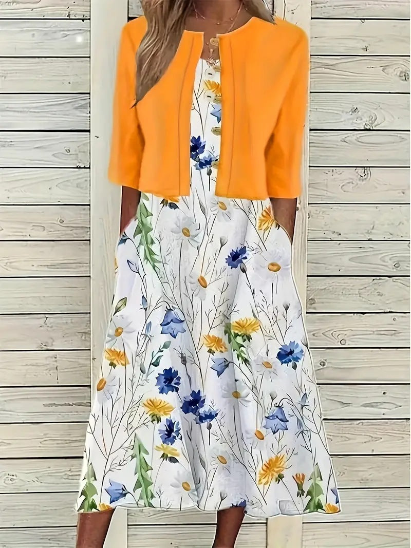 Vestido Maxi Sofisticado Mujer Elegante Línea A
